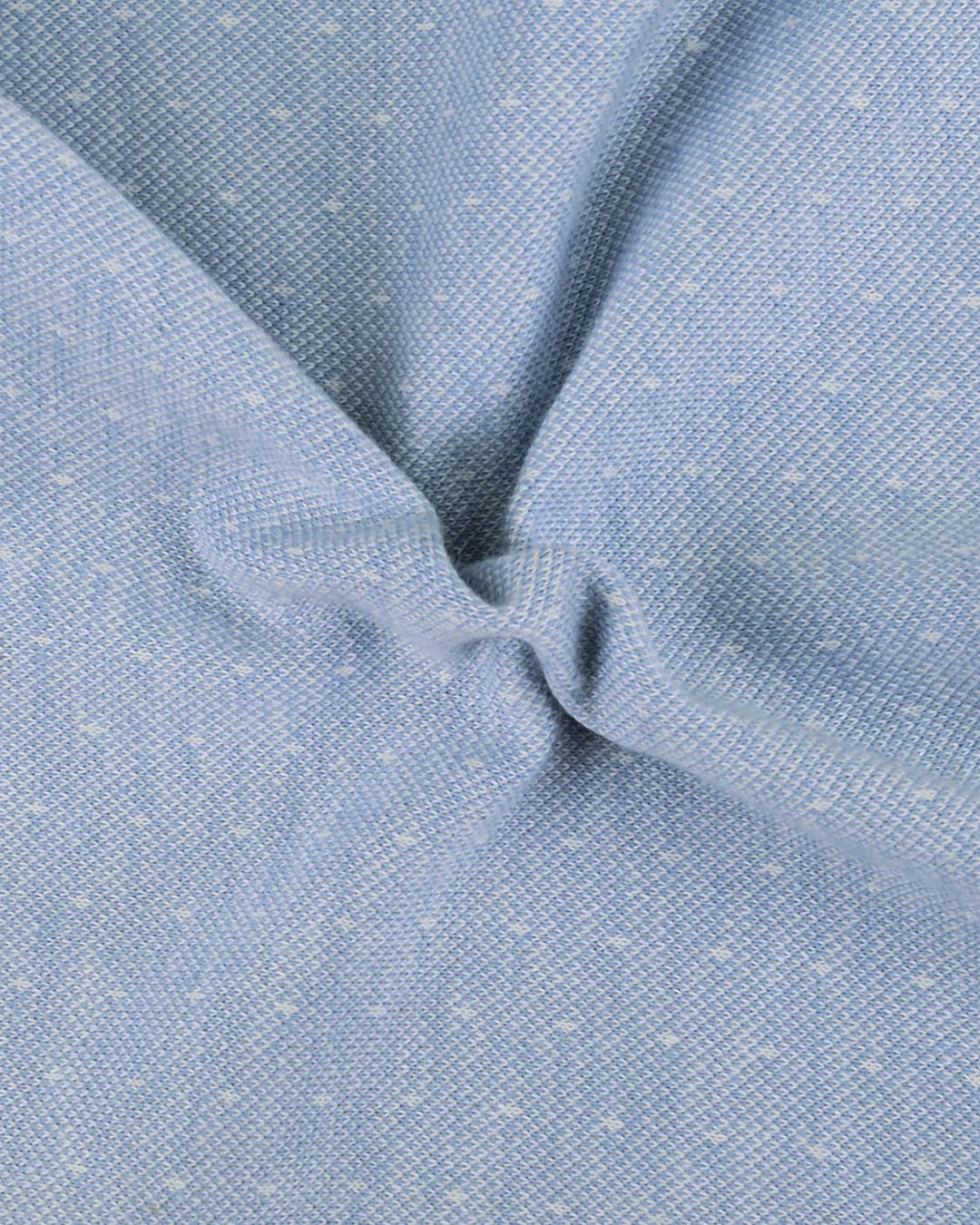 Light Blue Dotted Polo T-Shirt - 3