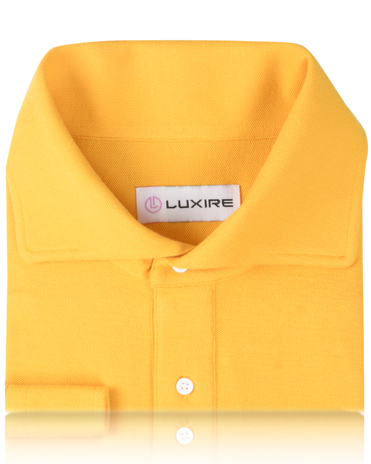 Golden Yellow Cotton Polo T-Shirt - 2