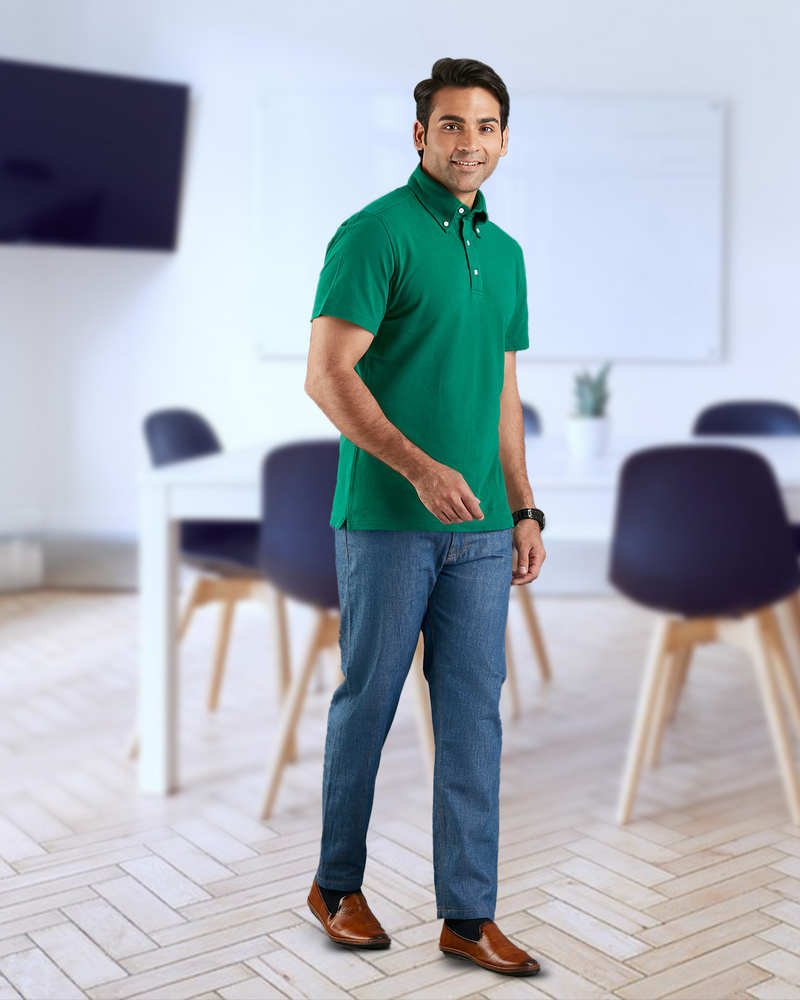 EZS Racing Green Polo T-Shirt