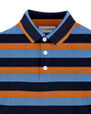 Navy Orange Blue Stripes T-shirt