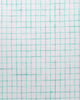 Close up of the custom linen shirt for men in aqua green graph by Luxire Clothing