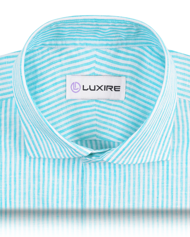 Blue University Stripes Linen Shirt - 2