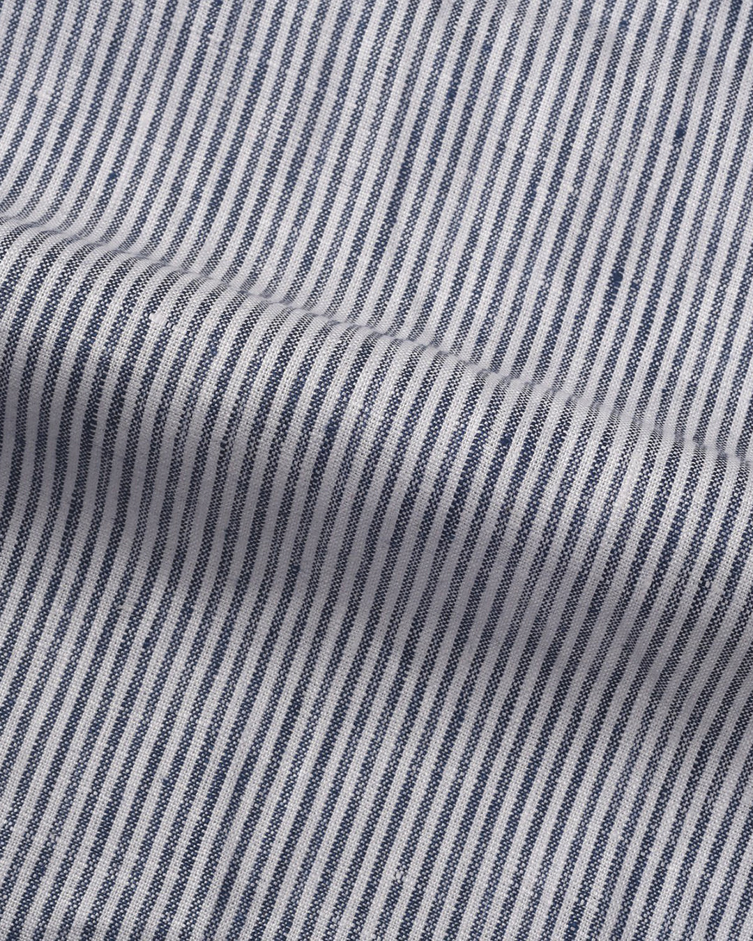 Blue White Stripes  Linen - 4