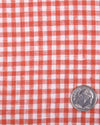 Linen: Red White Gingham Checks