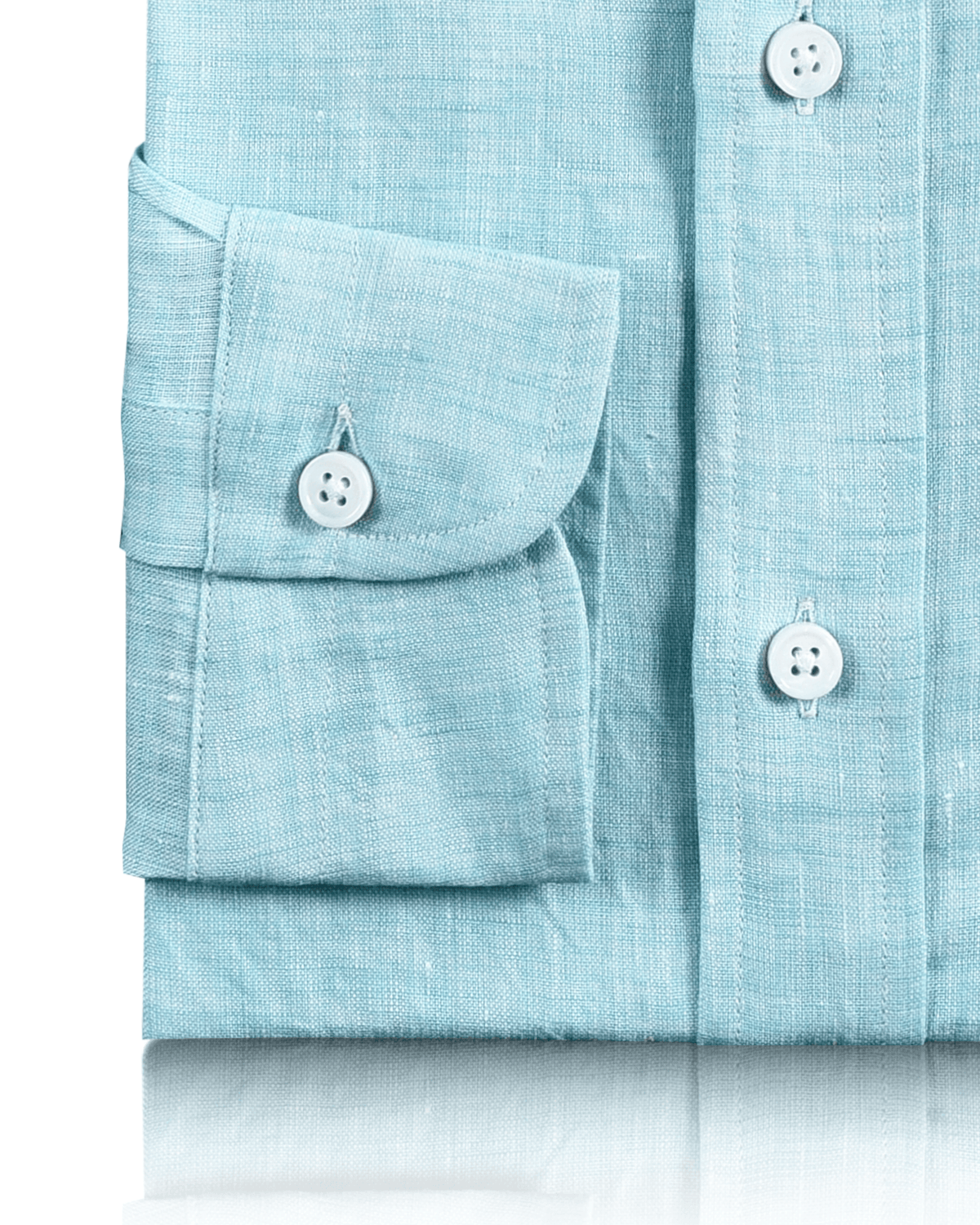 Sea Green Linen Shirt - 3