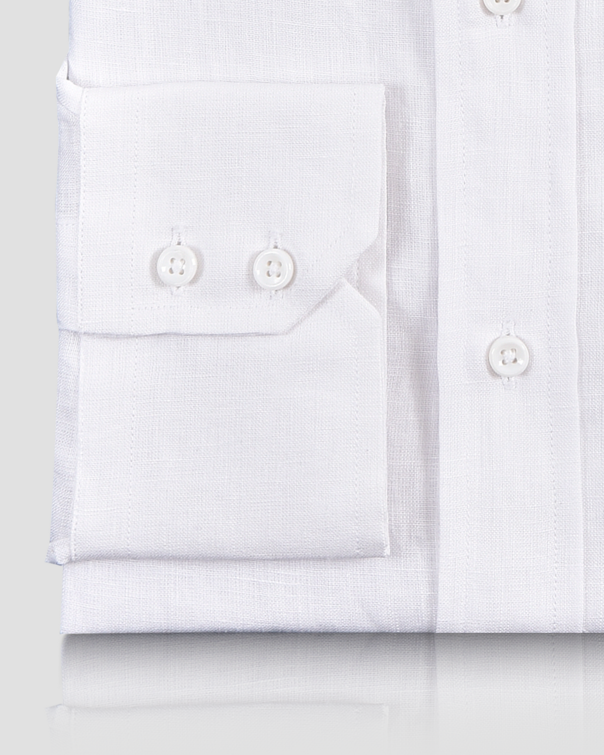 Crisp White Linen shirt - 3