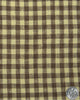 Close up of custom linen shirt for men in yellow and brown by Luxire Clothing