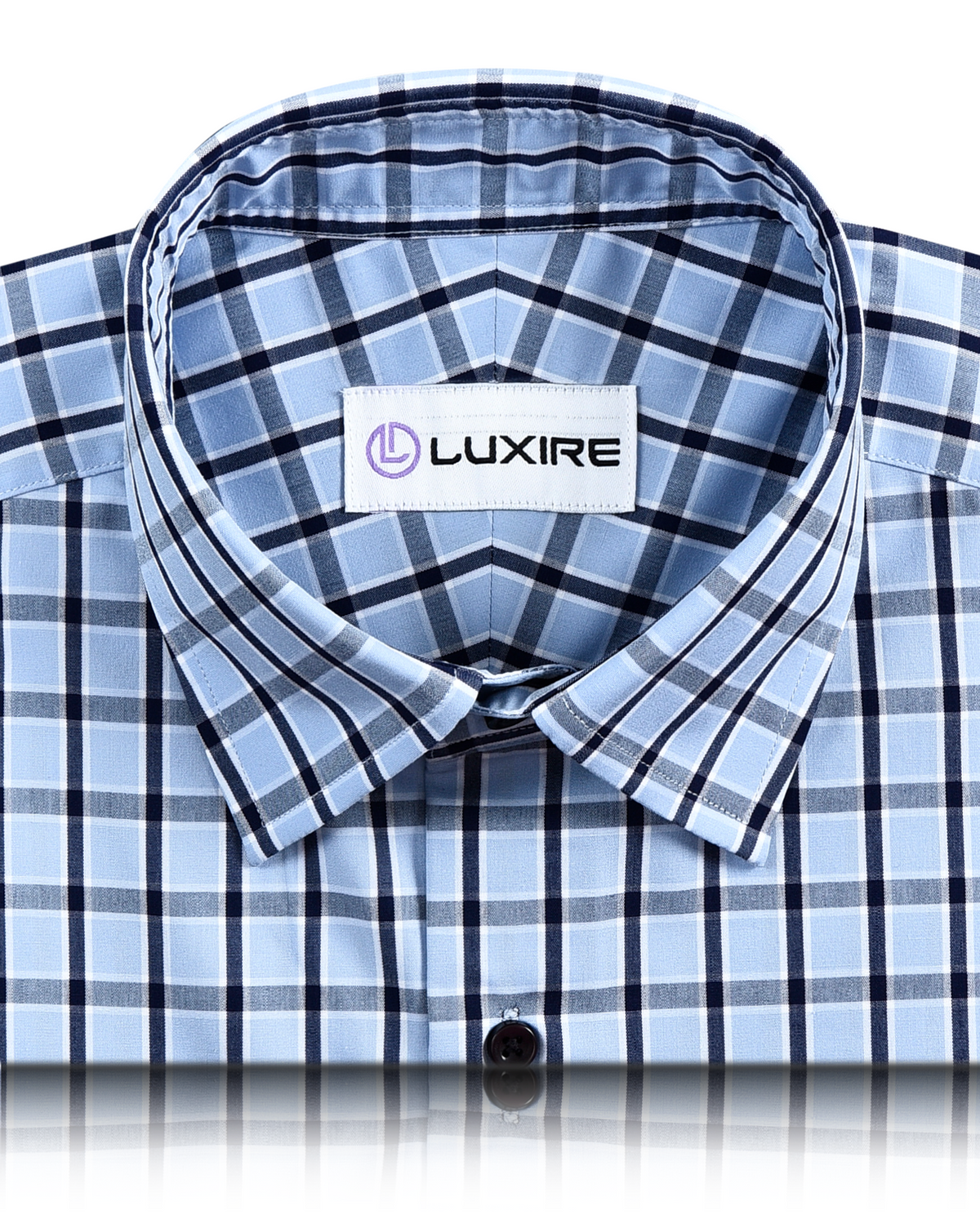 Blue Navy Checks Shirt - 2