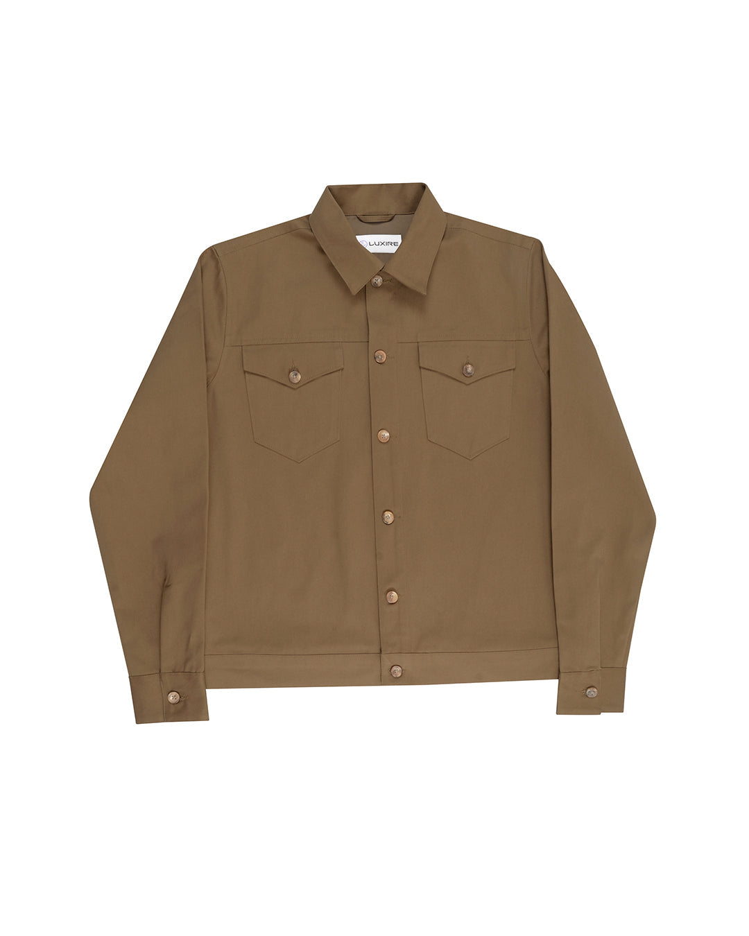 Khaki Twill Shirt Jacket - 2