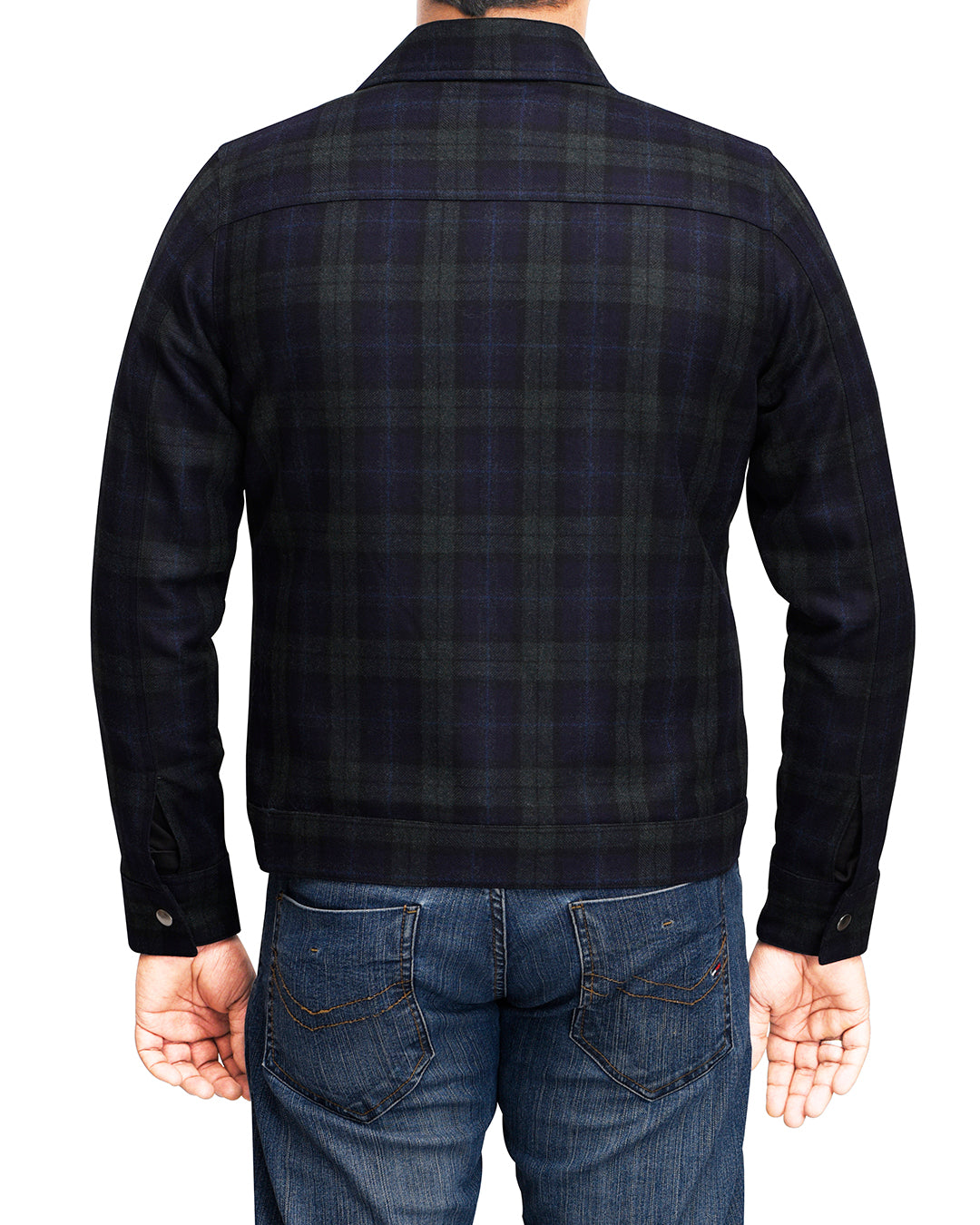 VBC Wool: Black Watch Tartan Checks Jacket - 4