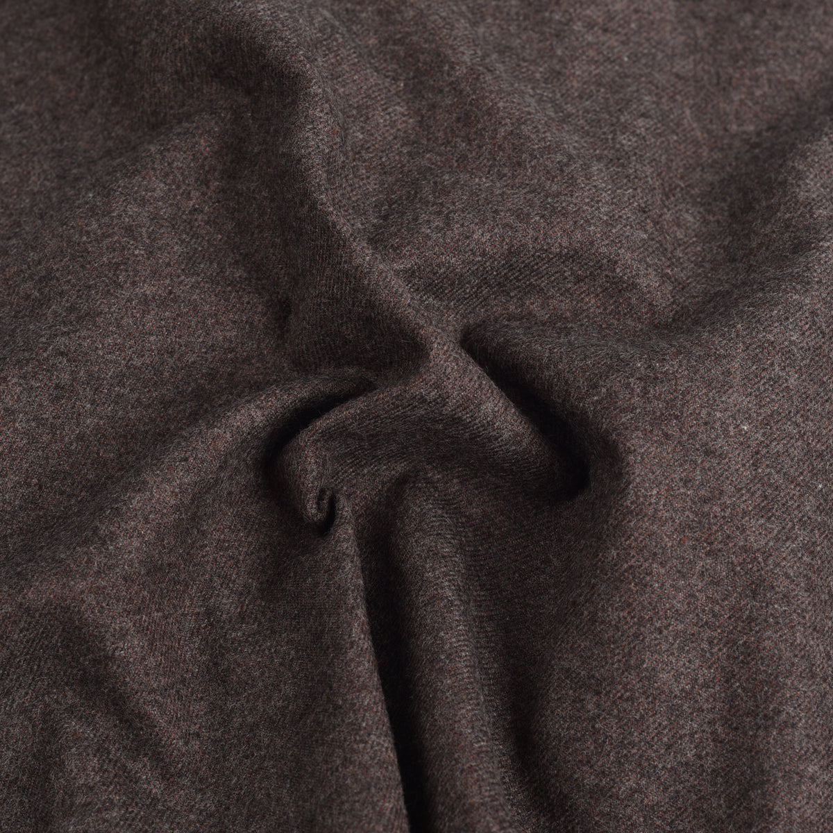 Vest in Mohagany Brown Cotton Flannel - 5