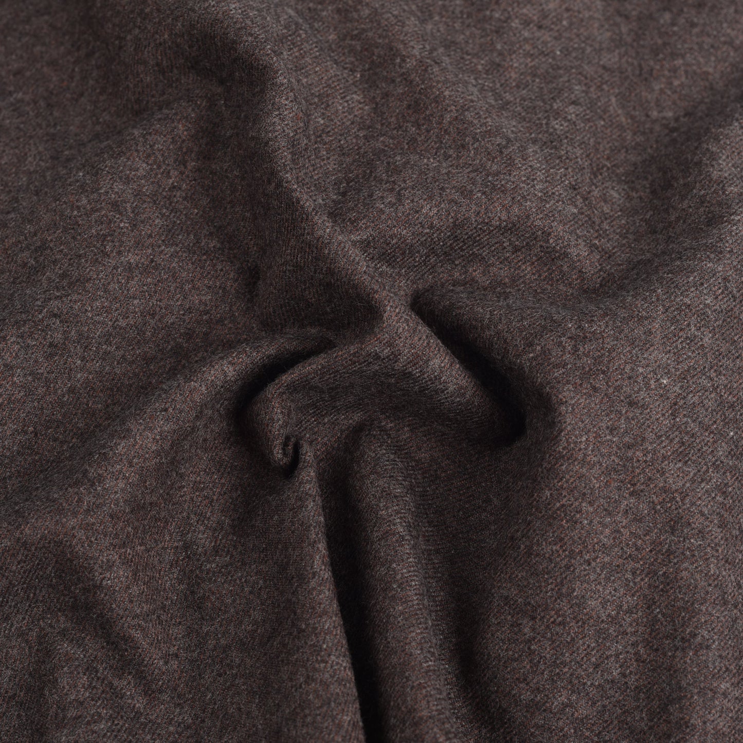 Close up of wool flannel vest for men by Luxire in mahagony brown 4
