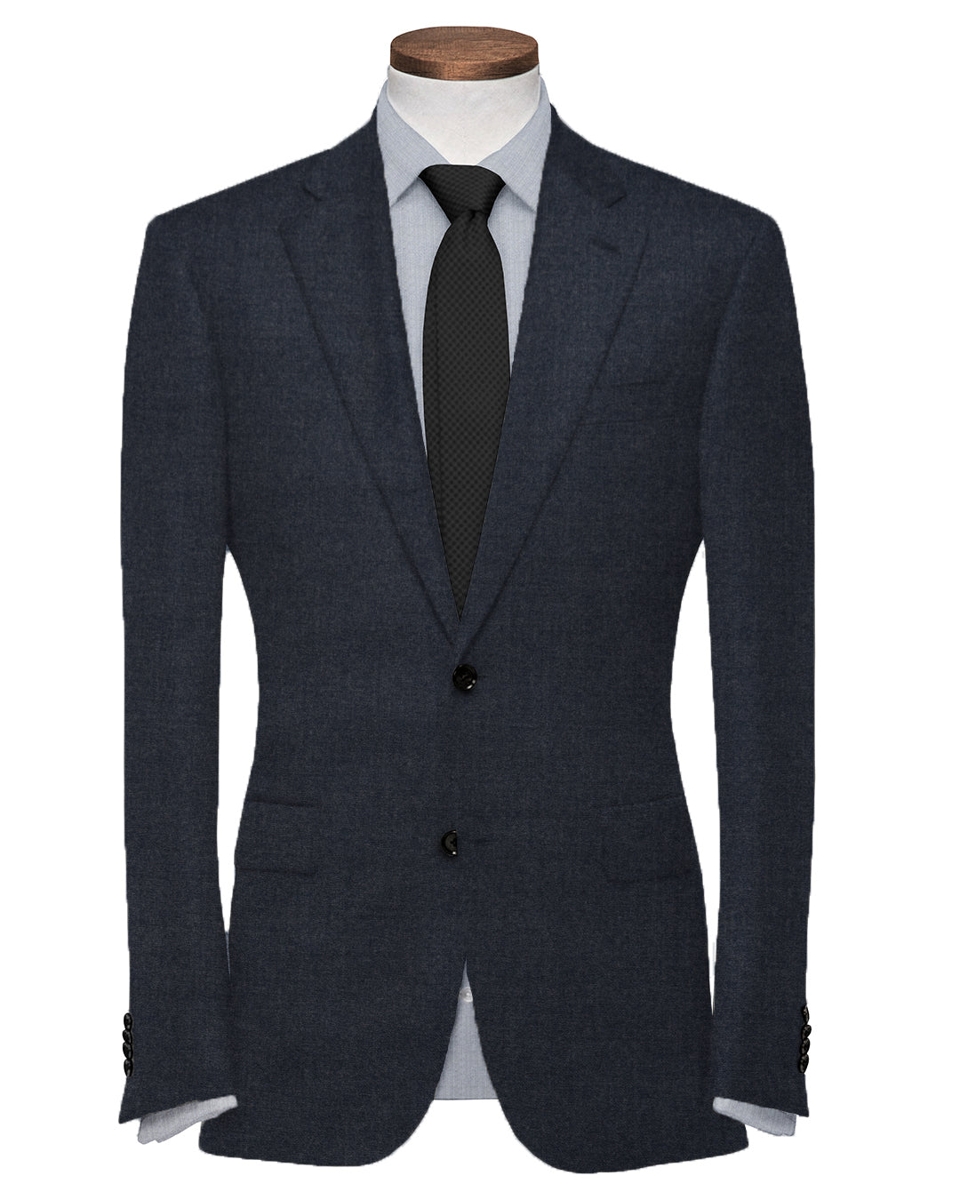 Dugdale Navy Blue Wool Flannel Suit