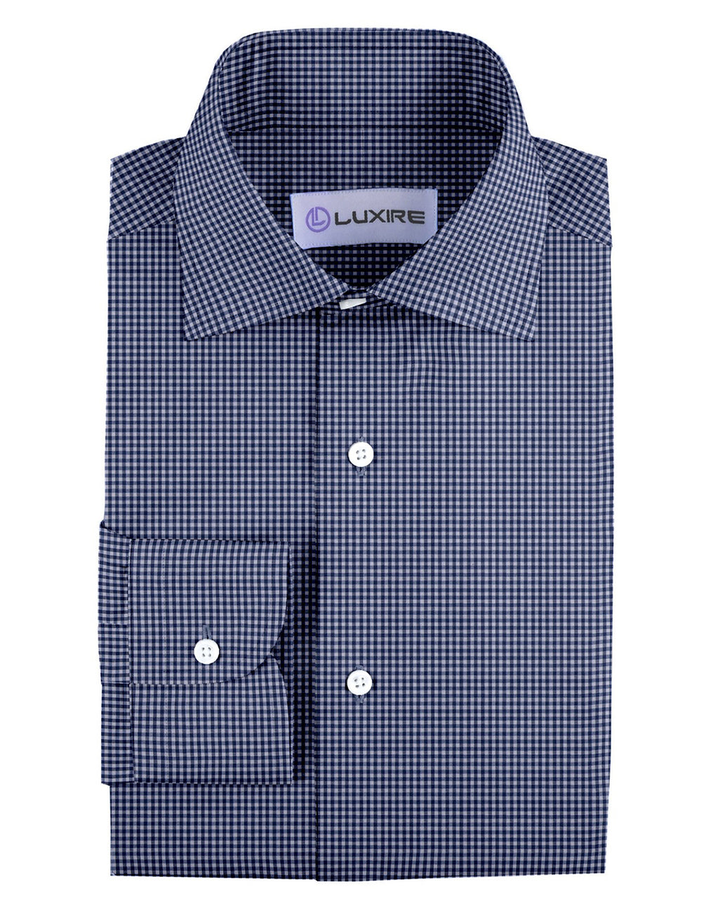 Oxford Blue Gingham Checks