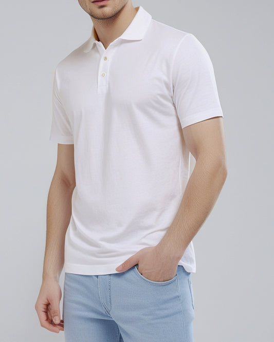 EZS Aria White Polo