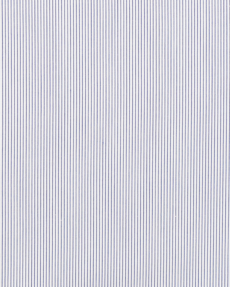 Blue Hairline Stripe On white Shirt