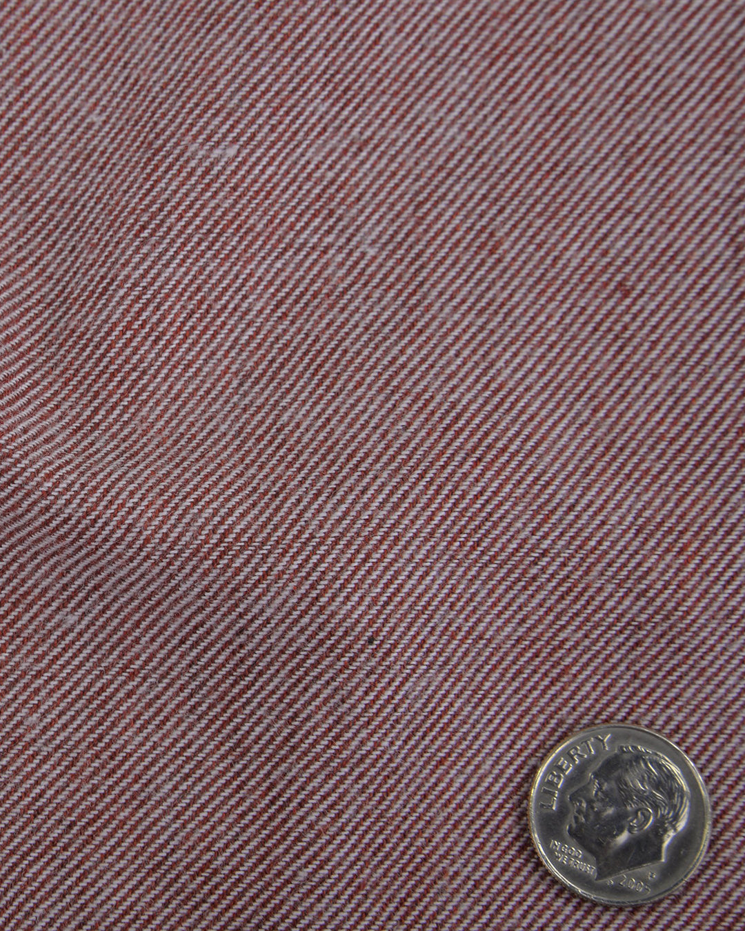 Red Twill Flannel Work Shirt