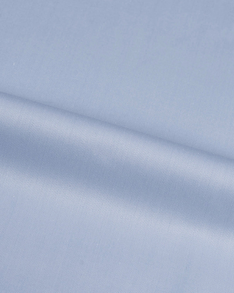 EZS Brembana 2-Ply Giza Sky Blue Business Twill Shirt