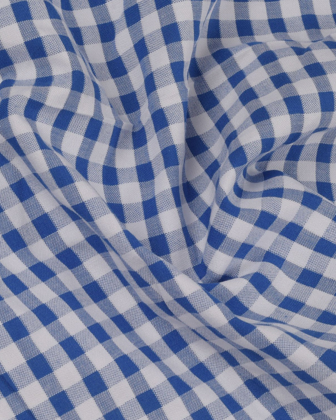 Blue White Gingham Checks - 7