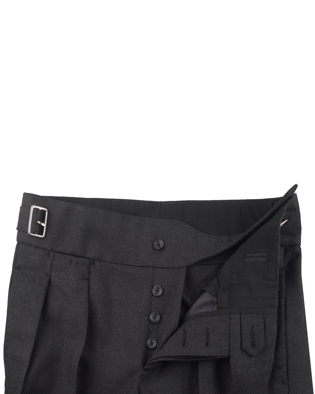 Dugdale Midnight Grey Wool Birdseye - 3