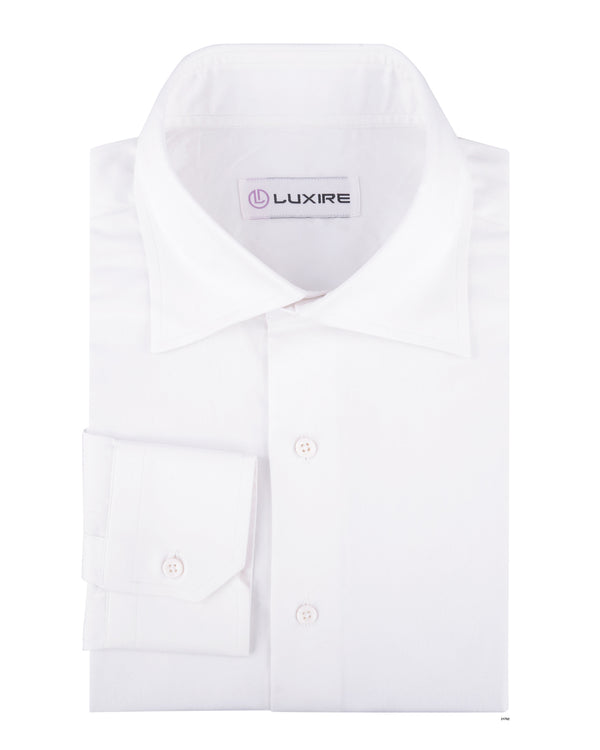 White Satin Dress Shirt