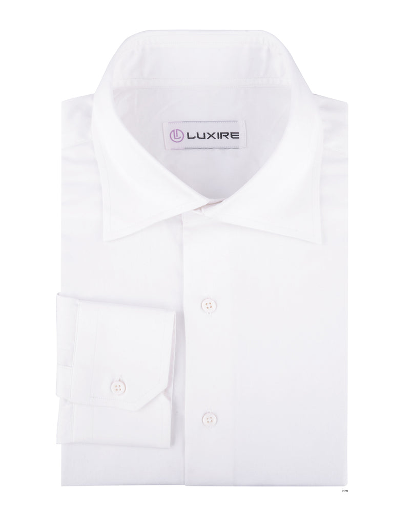 White Satin Dress Shirt