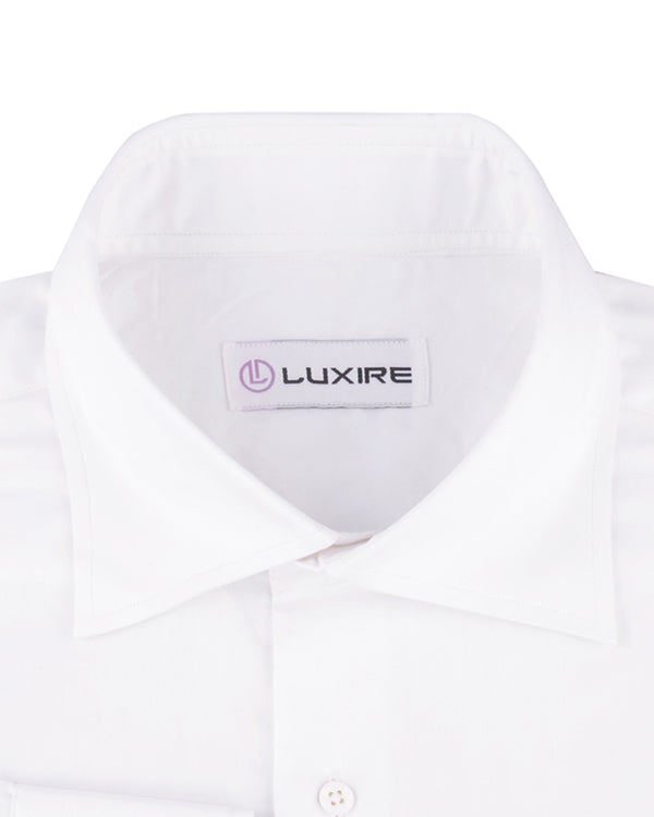 White Satin Dress Shirt