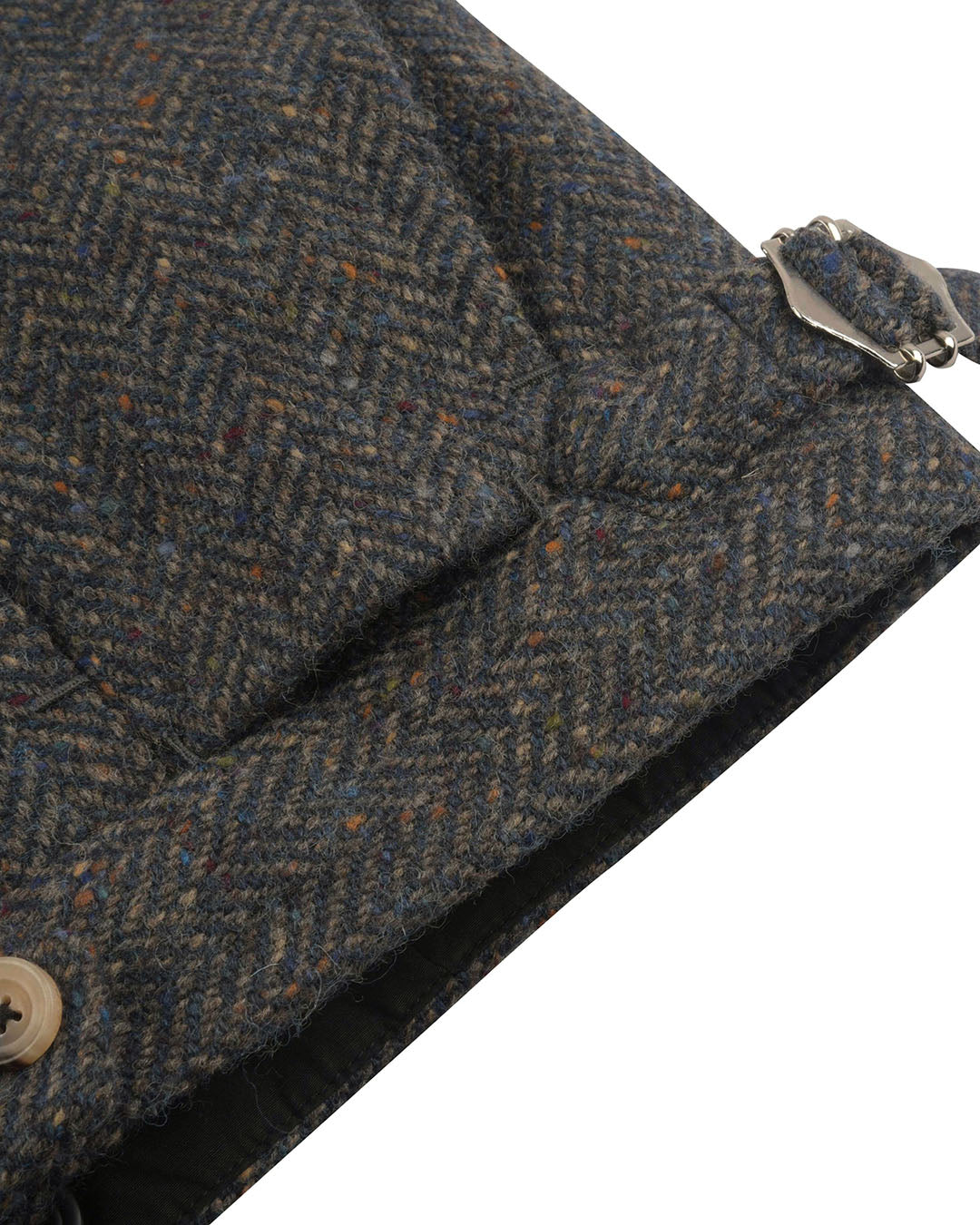 Molloy Herringbone Donegal Tweed Pants - Indigo - 4