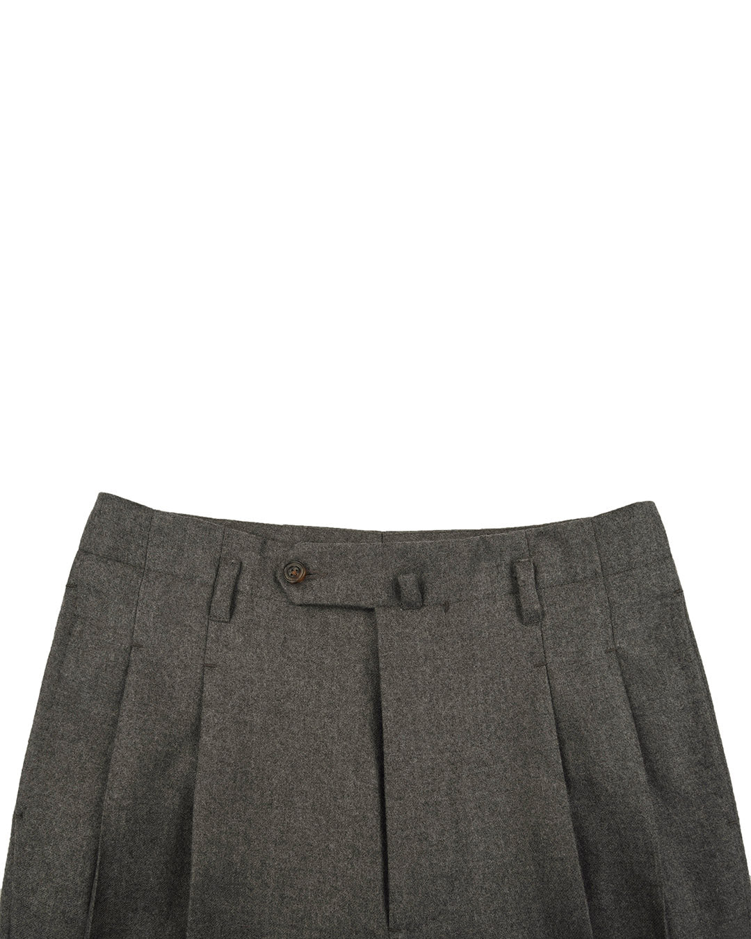 Minnis Flannel: Grey Worsted Pants - 2