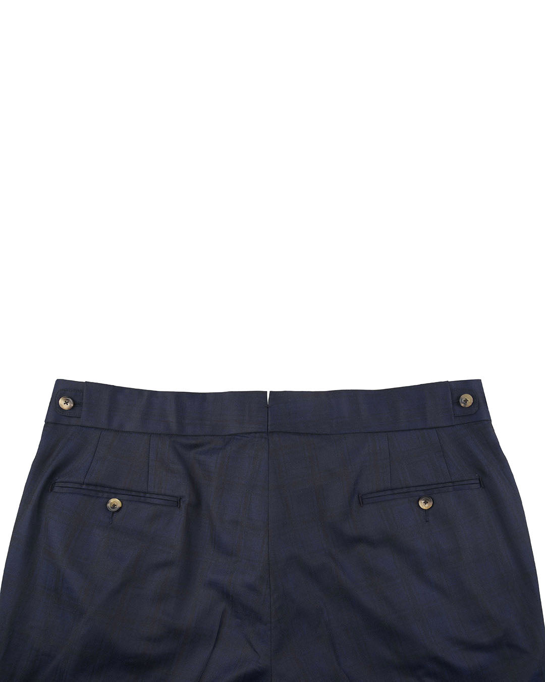 Drago Navy Checks Super 160s Wool - 4
