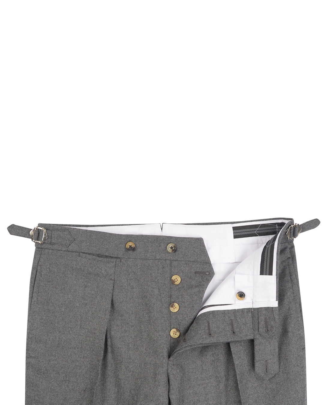 Holland Sherry Classic Worsted Flannel Dark Grey With Light Grey Flannel - 3