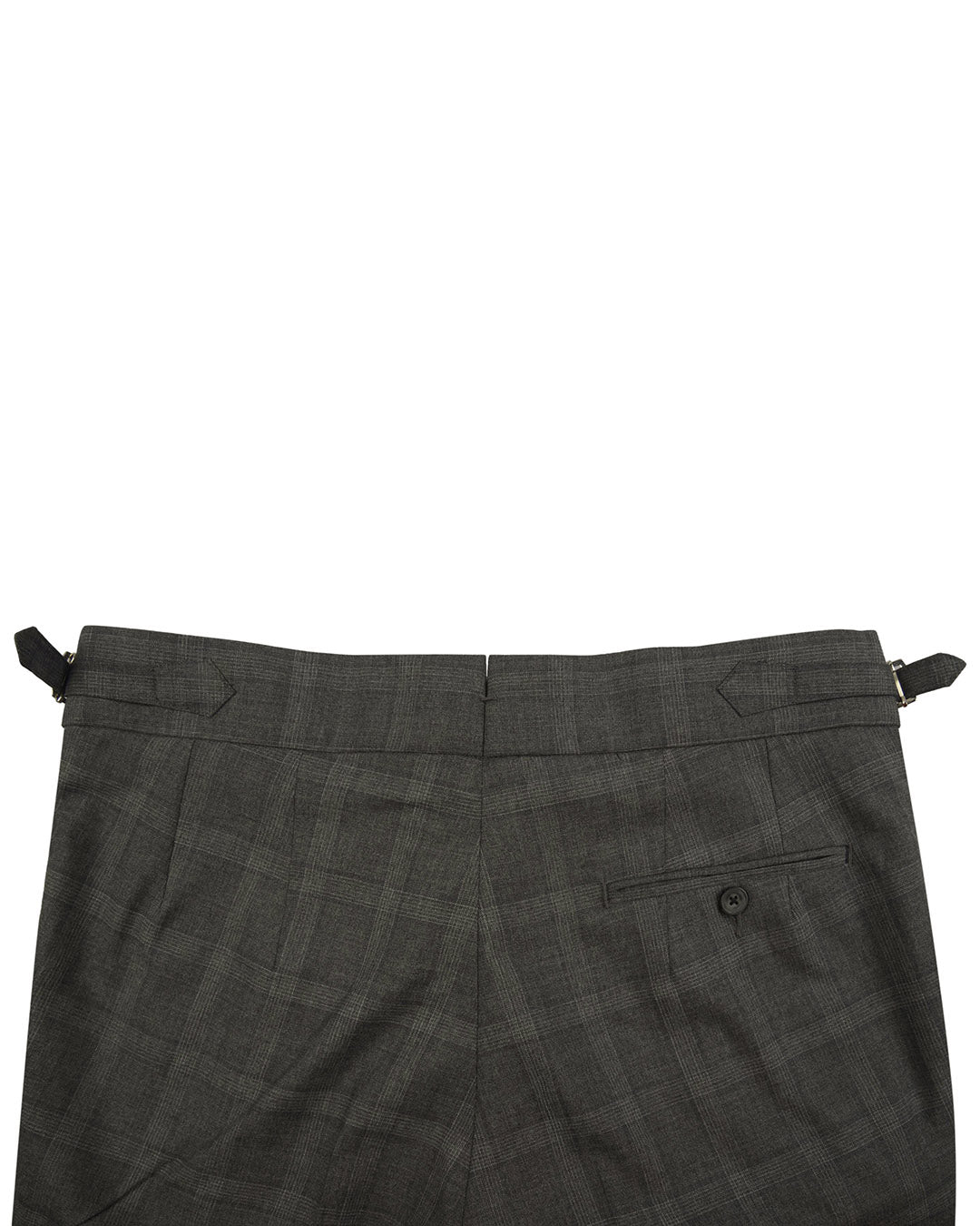 Loro Piana: Dark Grey Tartan Checks - 4