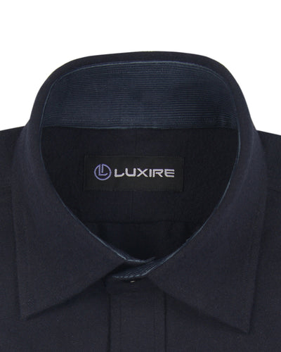 Dark Navy Flannel Work Shirt