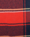Red Navy Tartan Flannel Shirt