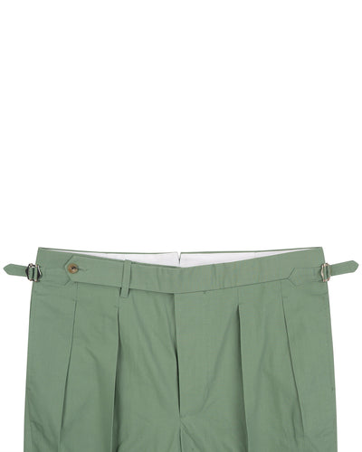 Chino: Green Slub Chambray