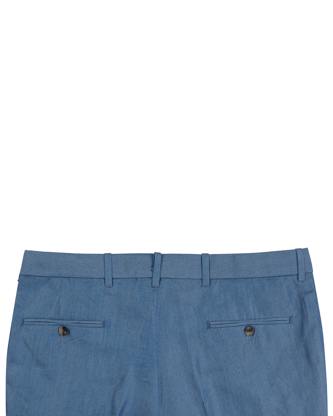 Blue Plain Cotton Pant