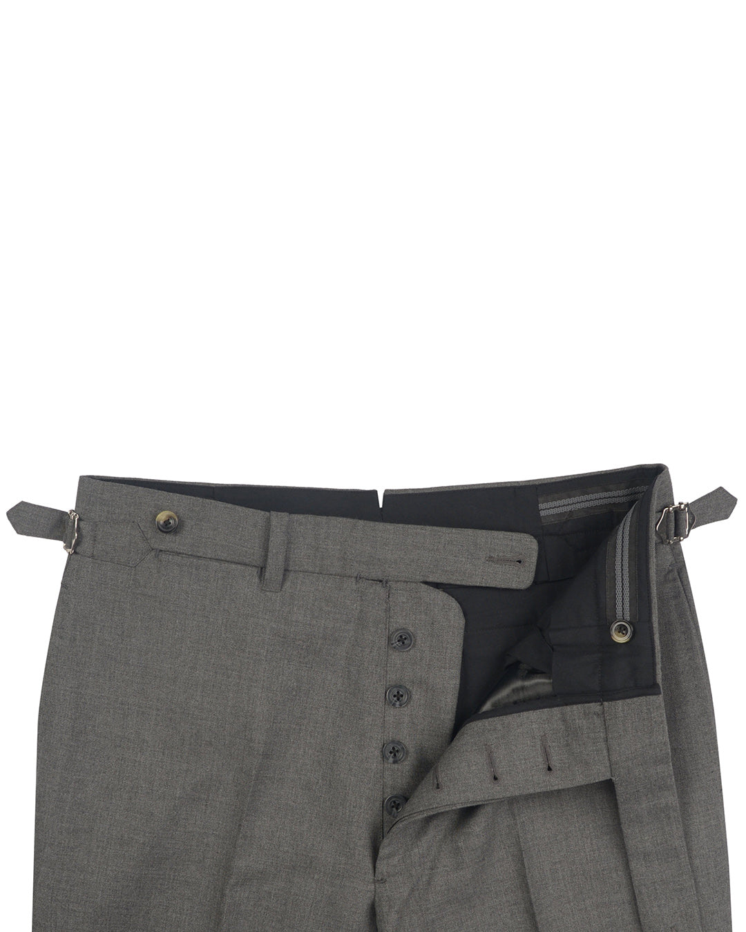 Holland & Sherry Crispaire Grey Solid