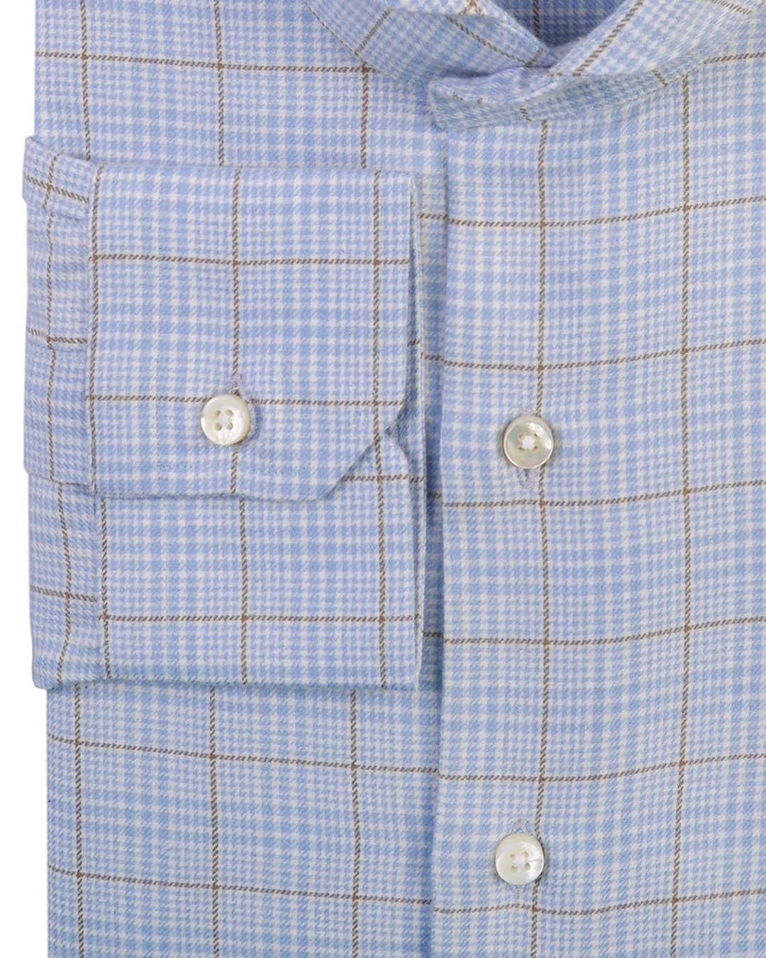 Cashmerello Alumo: Pastle Blue Olive Glen Checks