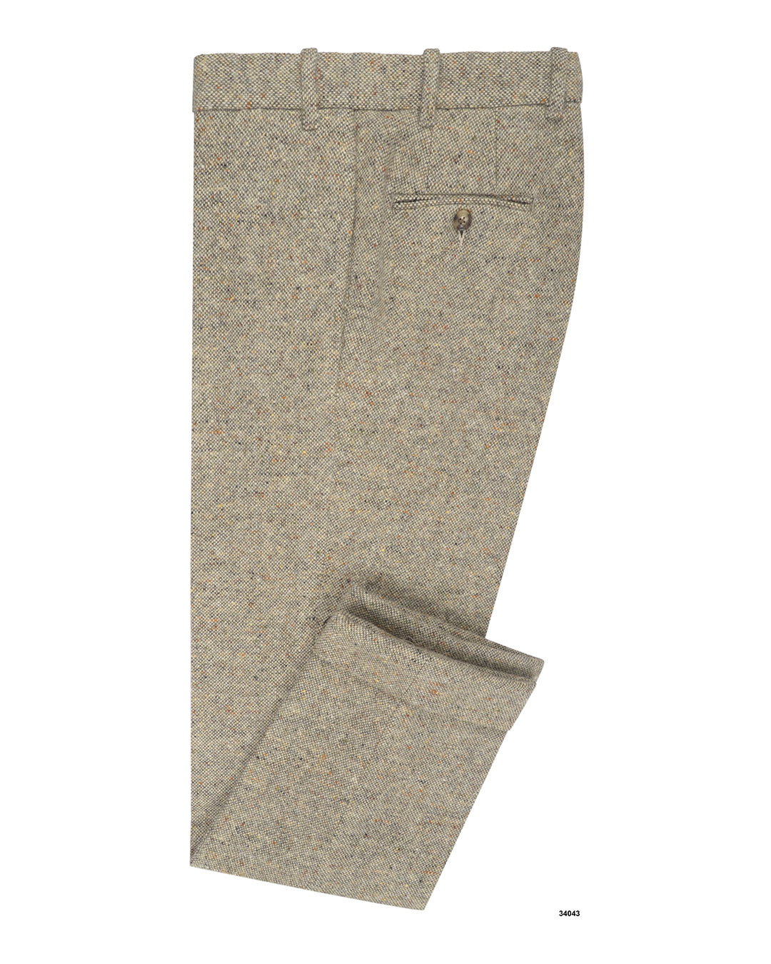 Molloy Plain Donegal Tweed Pants - Cream - 1