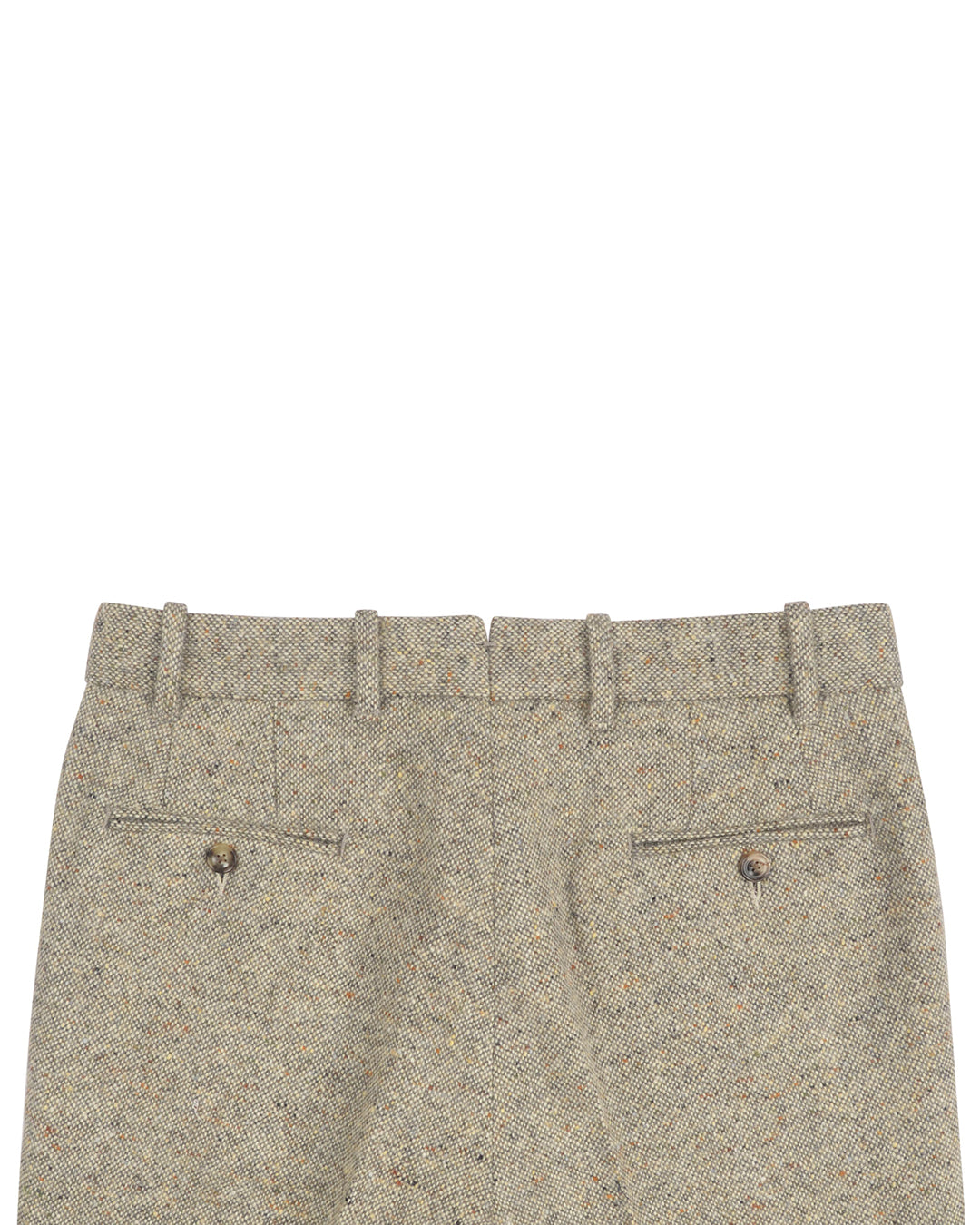 Molloy Plain Donegal Tweed Pants - Cream