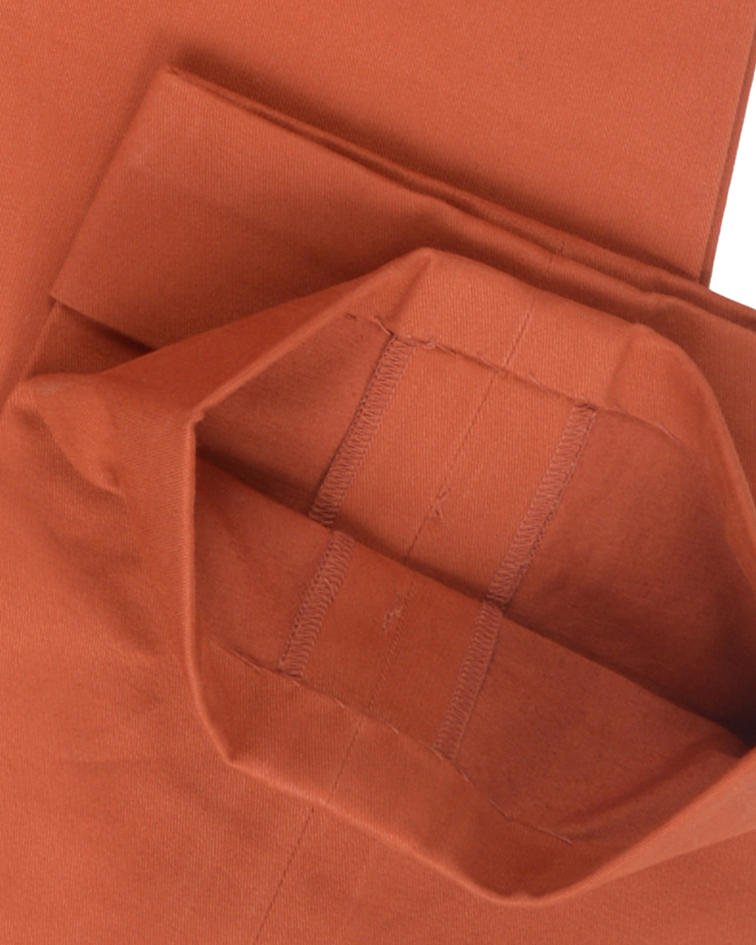 Soft Burnt Orange Twill Chino - 5