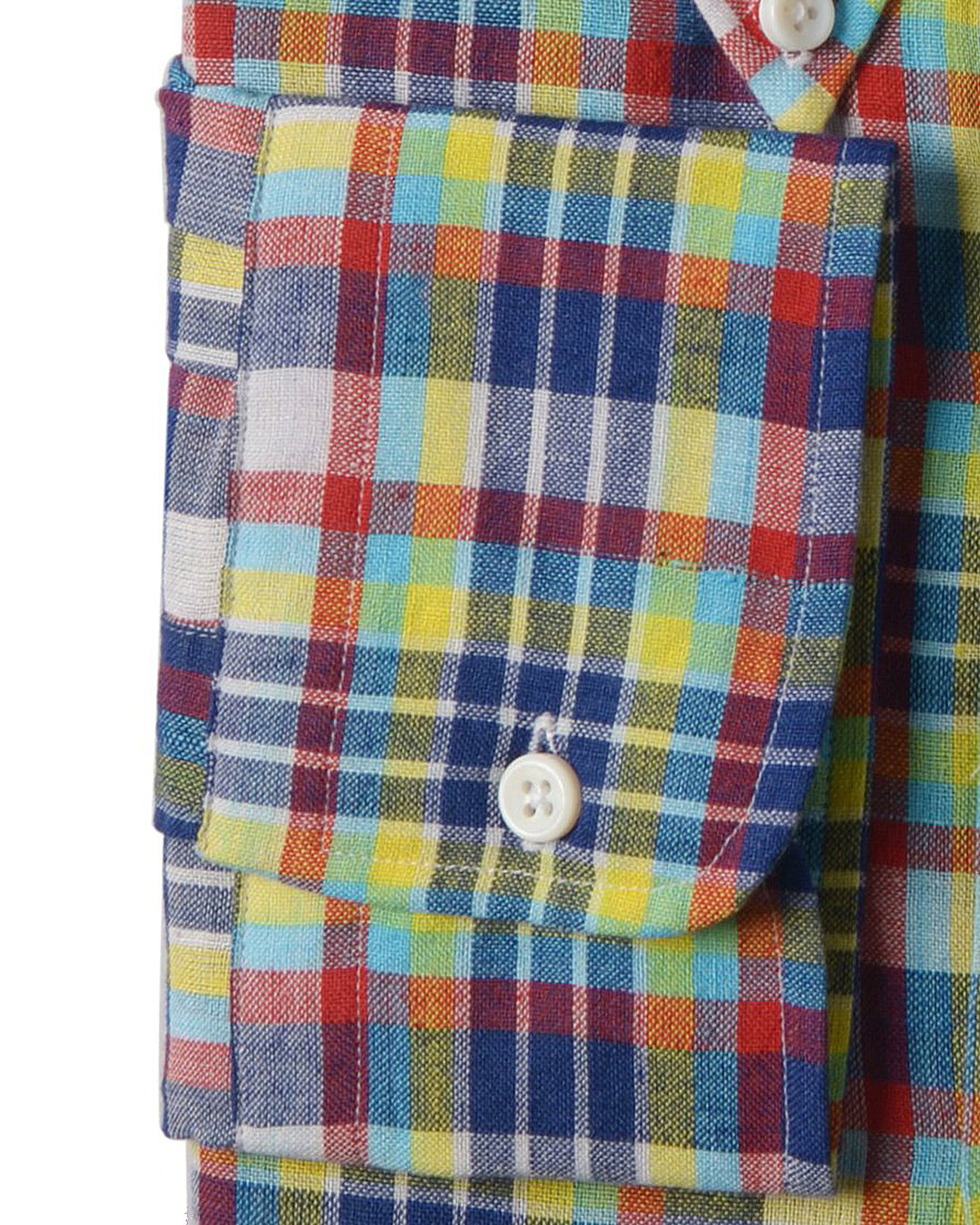 Blue Yellow Bleeding Madras Checks - 3
