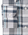 Navy Grey Madras Checks