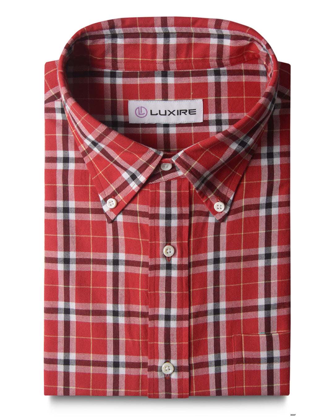 Red Plaid Twill Checks - 1