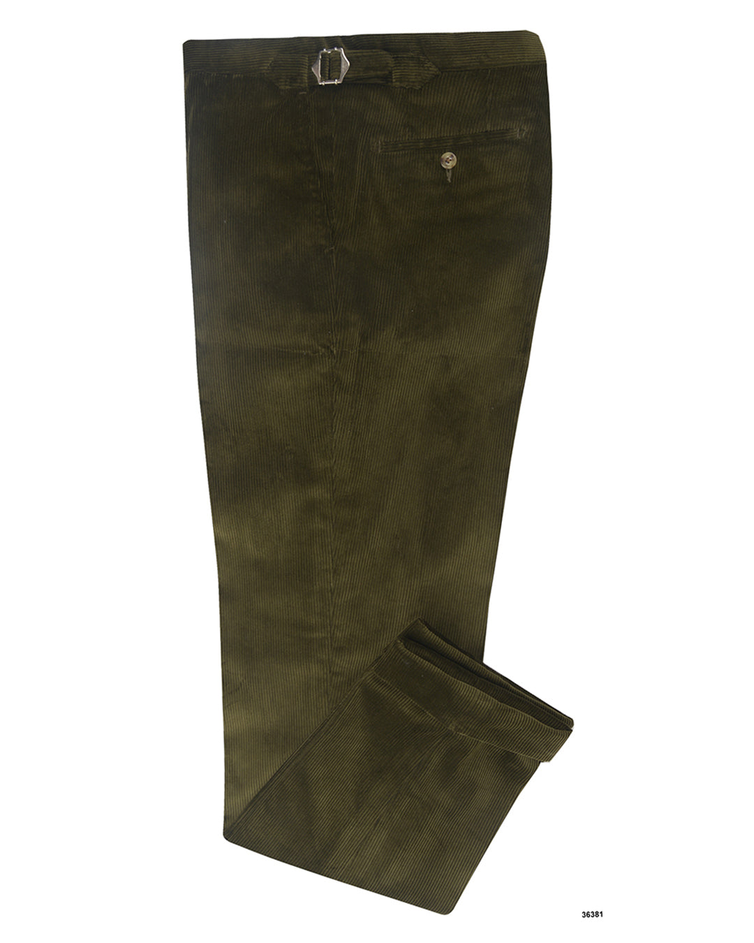 Brisbane Moss Dark Olive Needlecord - 1