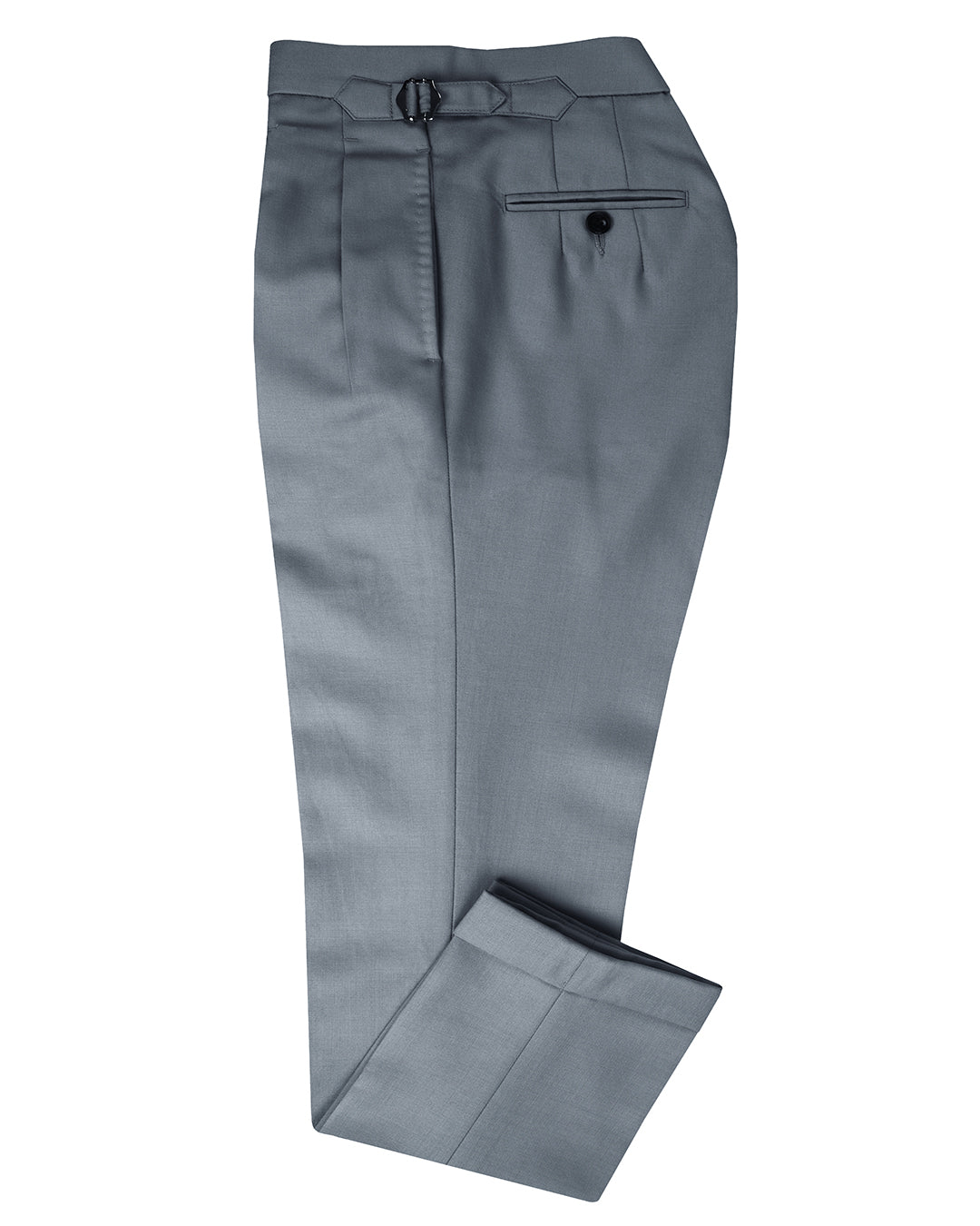 Dugdale Fine Worsted Pant - Grey Plain - 1