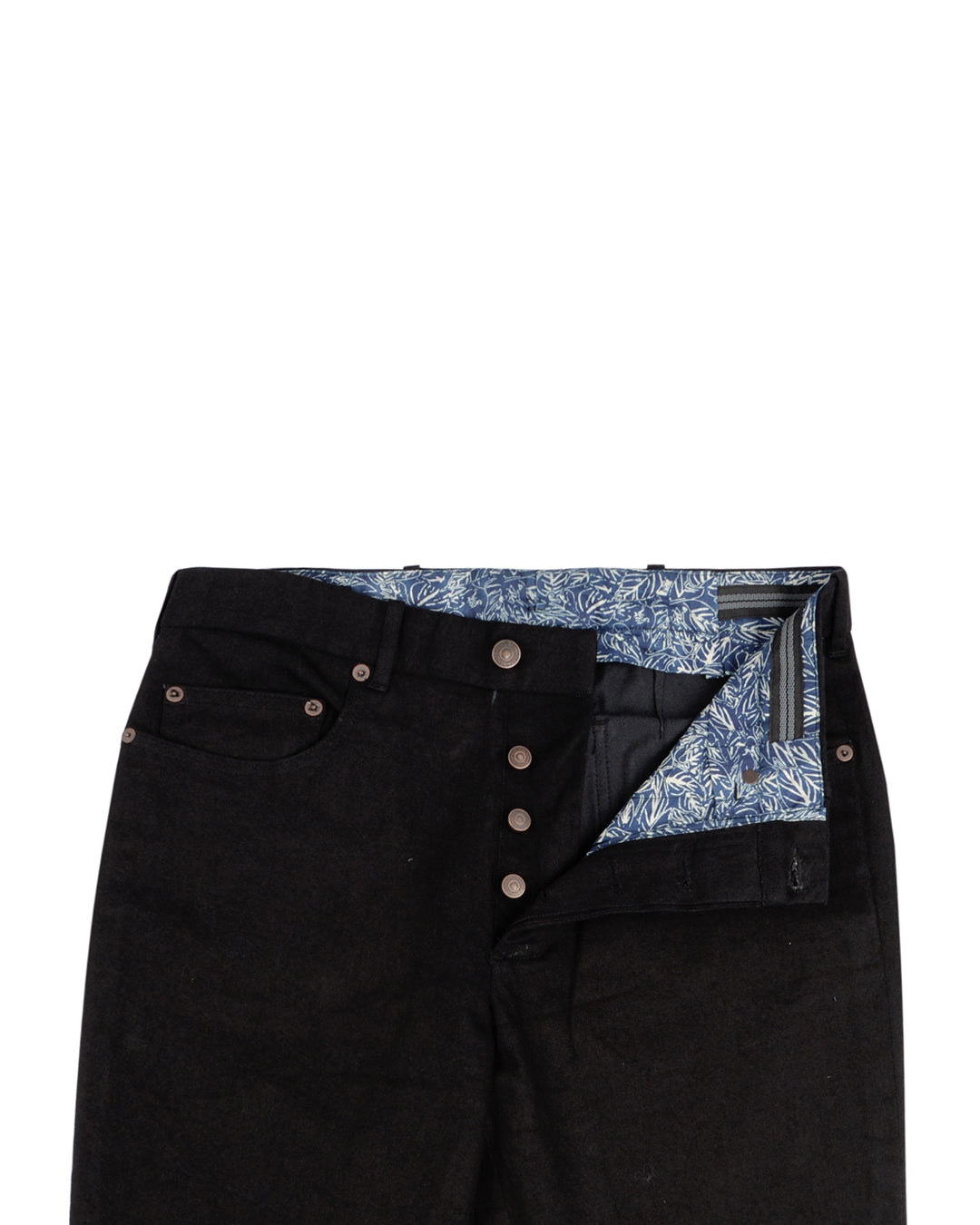 Sondrio Cotton: Black Heavy Denim Twill - 4