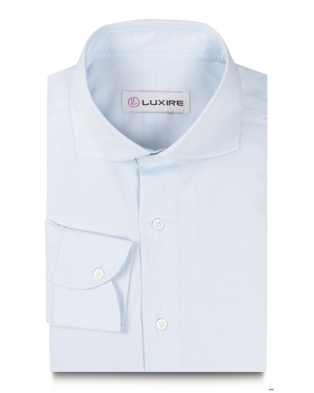 Zegna: Baby Blue Cotton Twill - 1