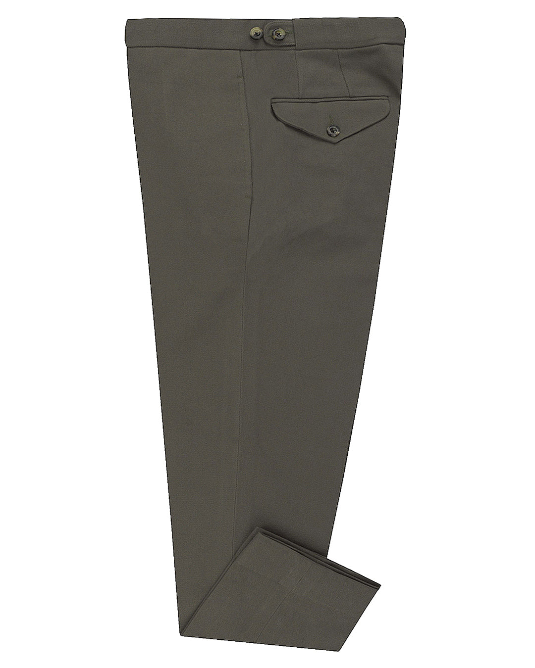 Brisbane Moss Lovat Heavy Cotton Twill - 1