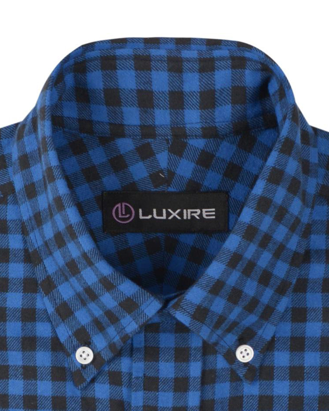 Navy Black Gingham Flannel - 2